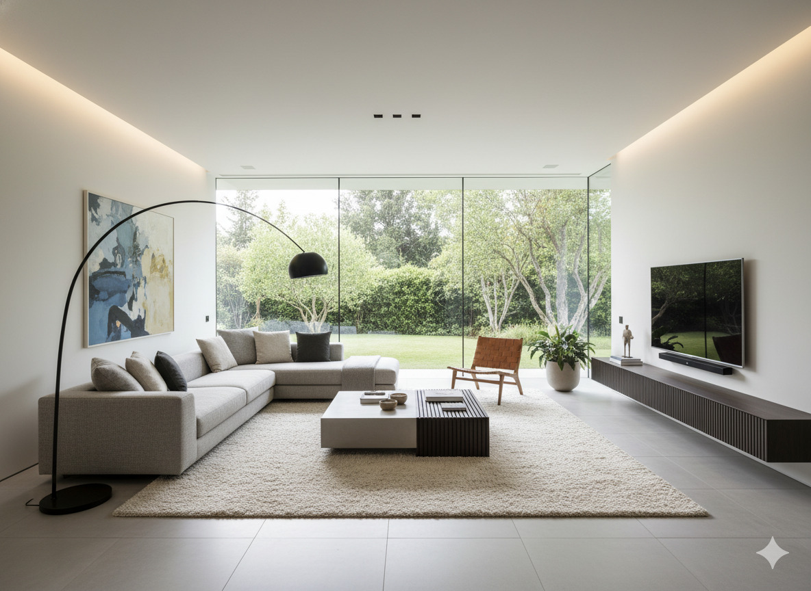 Modern living room interior design by Personalstorein